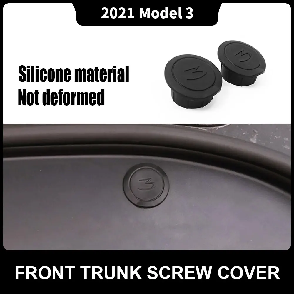 2PCS Front Trunk Storage Box Screw Protection Cover Front Trunk Hook Protection Cover For Tesla Model 3 2021 Car Accessories
2PCS Front Trunk Storage Box Screw Protection Cover Front Trunk Hook Protection Cover For Tesla Model 3 2021 Car Accessories