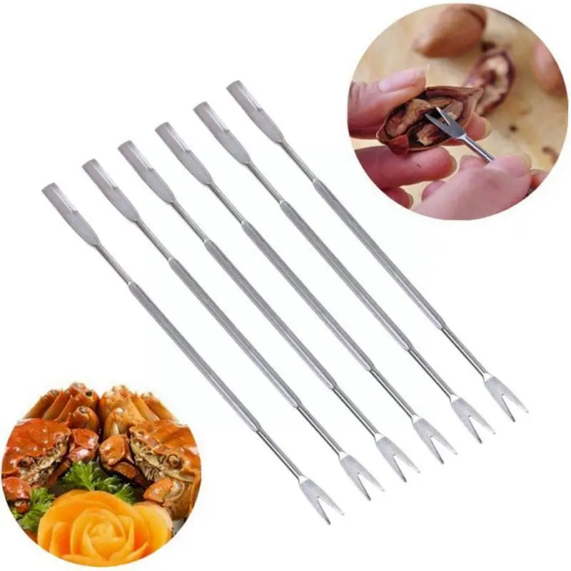 10ps/lot Lobster Crab Needle Steel Multi Function Walnut Fork Seafood Needle Kitchen Gadgets Tools Kitchen Fruit V2U2
10ps/lot Lobster Crab Needle Steel Multi Function Walnut Fork Seafood Needle Kitchen Gadgets Tools Kitchen Fruit V2U2