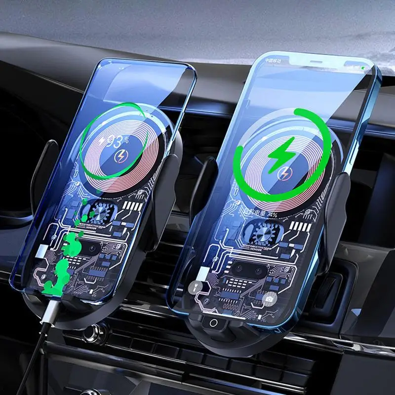 Wireless Charging Phone Mount Phone Charging Mount 15W Fast Charging Auto-Clamping Phone Mount 360-Degree Rotation One-Handed
Wireless Charging Phone Mount Phone Charging Mount 15W Fast Charging Auto-Clamping Phone Mount 360-Degree Rotation One-Handed