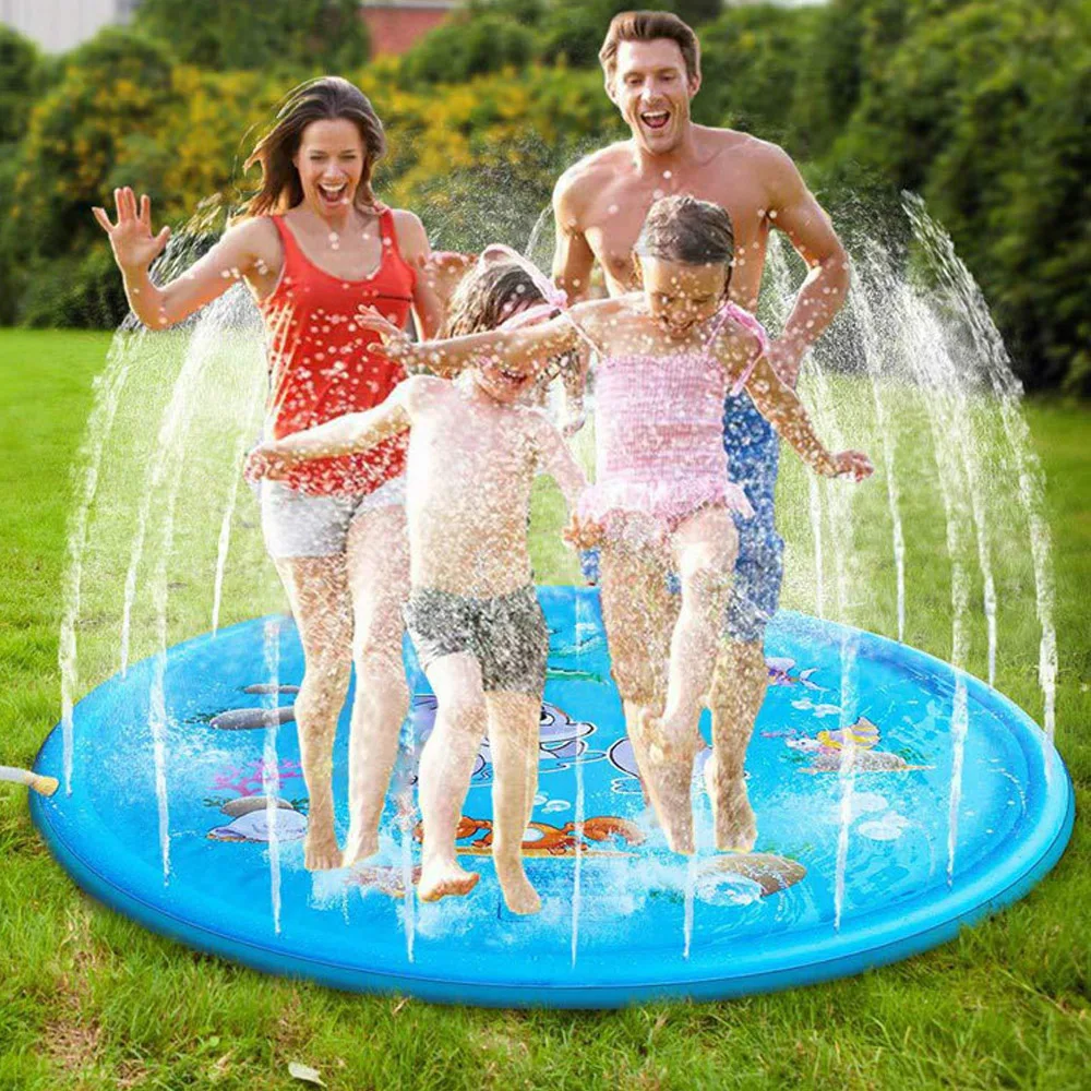 170/150/100cm Inflatable Sprinkler Mat, Play Pool, Sprinkler Mat, Courtyard Outdoor Swimming Pool, Fun Creative Interactive Toy
170/150/100cm Inflatable Sprinkler Mat, Play Pool, Sprinkler Mat, Courtyard Outdoor Swimming Pool, Fun Creative Interactive Toy