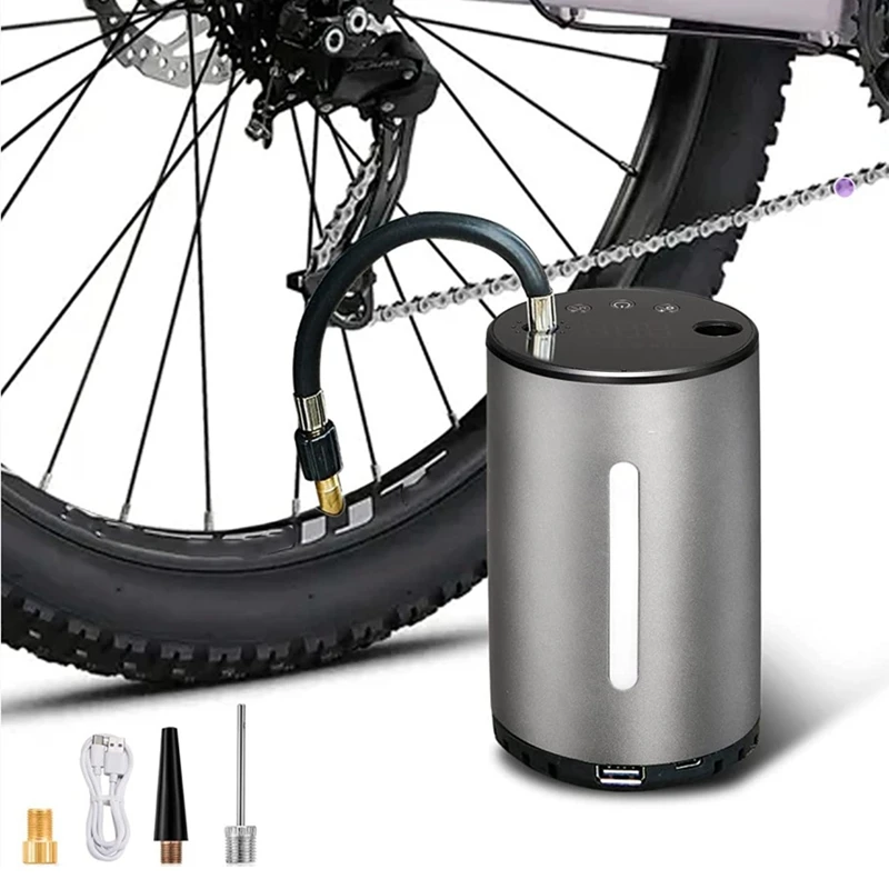 Bike Pump Portable With Gauge, Ball Pump Inflator Bicycle Electrical Pump,Presta And Schrader Bicycle Pump Valves
Bike Pump Portable With Gauge, Ball Pump Inflator Bicycle Electrical Pump,Presta And Schrader Bicycle Pump Valves