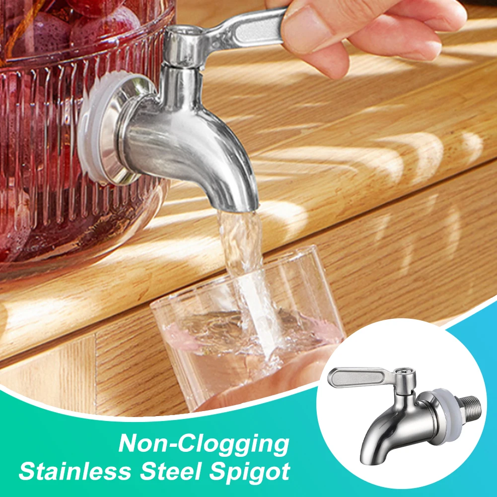 Stainless Steel Wine Barrel Faucet Tap For Beverage Juice Hot Water Bucket Ball Valve Wine Jar 16mm/12mm Home Bar Accessories
Stainless Steel Wine Barrel Faucet Tap For Beverage Juice Hot Water Bucket Ball Valve Wine Jar 16mm/12mm Home Bar Accessories