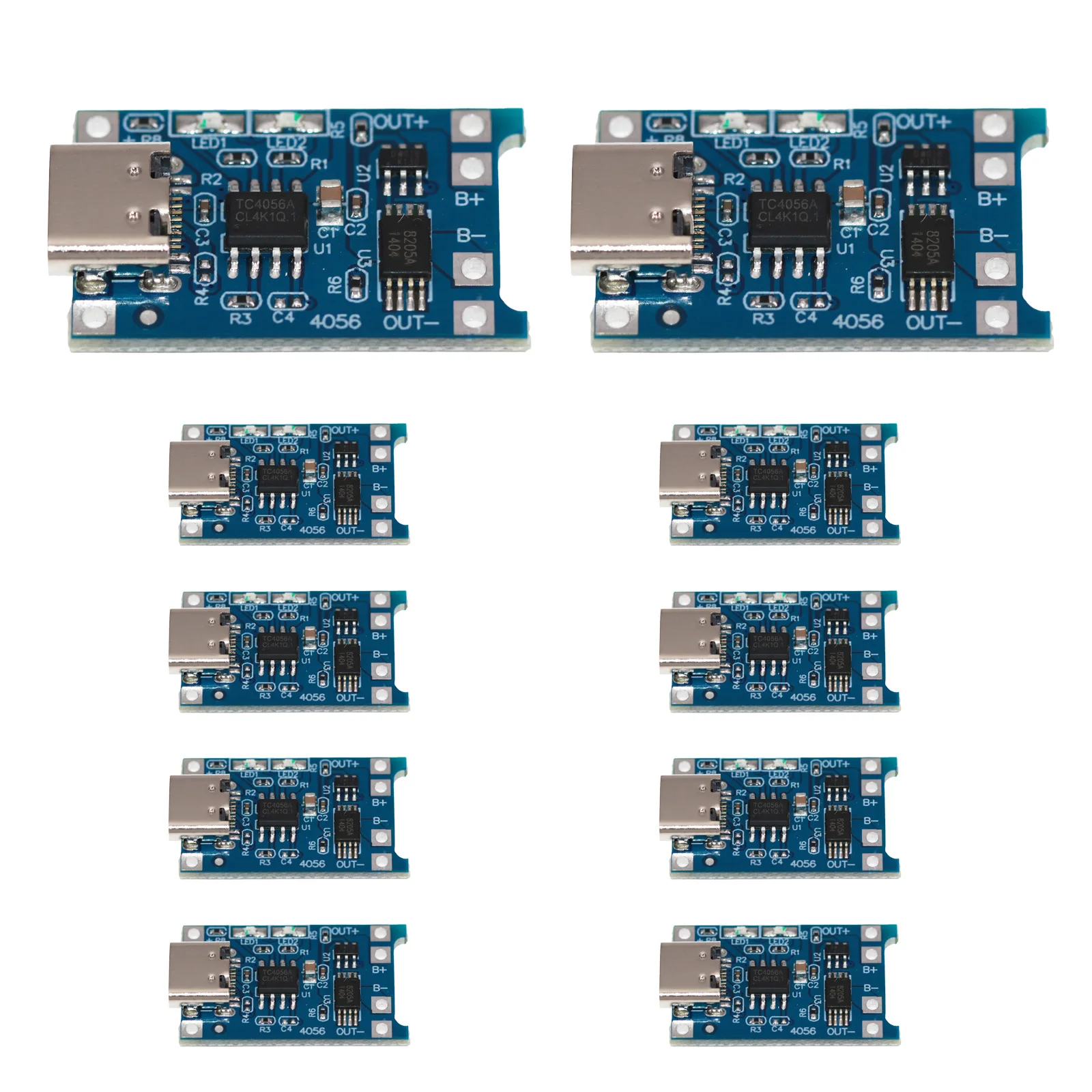 10PCS 1A Lithium Battery Charging Module 2.6*1.7cm TYPEC USB Interface Charging Protection Charging Module 5V Electrical Equipme
10PCS 1A Lithium Battery Charging Module 2.6*1.7cm TYPEC USB Interface Charging Protection Charging Module 5V Electrical Equipme