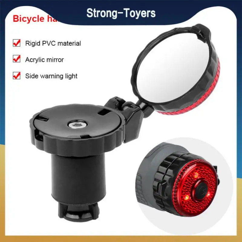 Выпуклое зеркало заднего вида, легкое Велосипедное Зеркало заднего вида с кнопкой на батарее, вращение на 360 градусов, простая установка 
Выпуклое зеркало заднего вида, легкое Велосипедное Зеркало заднего вида с кнопкой на батарее, вращение на 360 градусов, простая установка