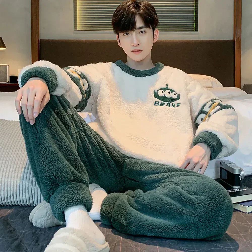 Теплая Милая мультяшная Пижама для зимы, Мужская пижама, свободная Пижама, фланелевая спальная Мужская пижама 4XL, пижама с большим плюшем
Теплая Милая мультяшная Пижама для зимы, Мужская пижама, свободная Пижама, фланелевая спальная Мужская пижама 4XL, пижама с большим плюшем
