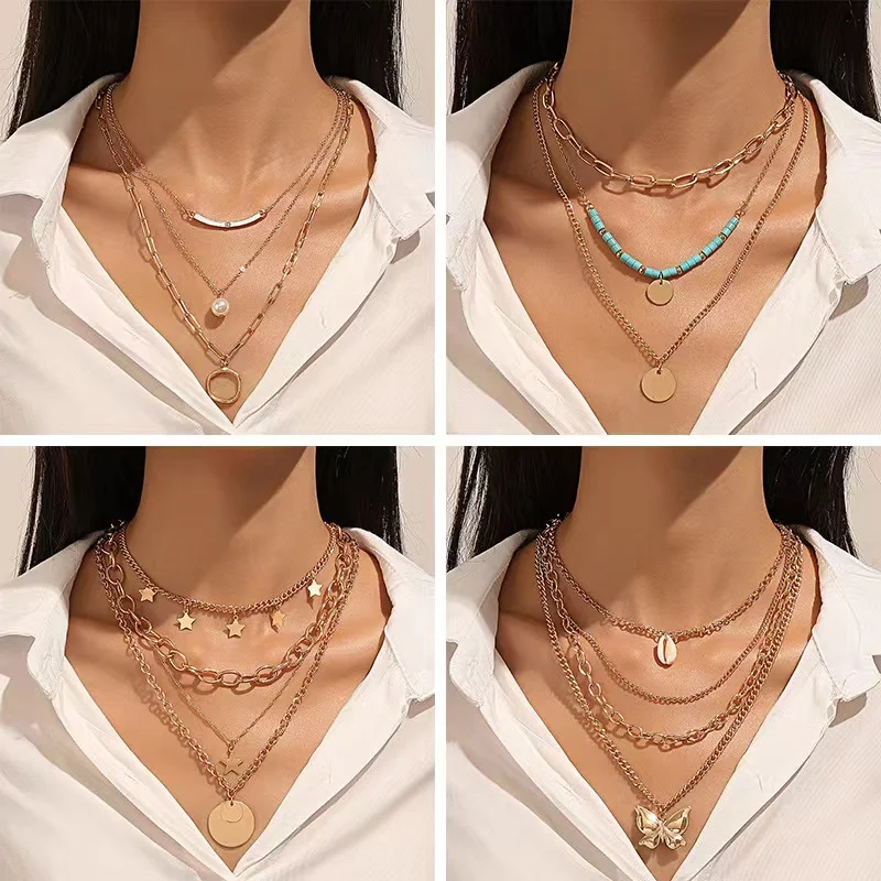 INS female niche design hot selling butterfly pearl retro multi-layer necklace fashion accessories party ball female wholesale
INS female niche design hot selling butterfly pearl retro multi-layer necklace fashion accessories party ball female wholesale