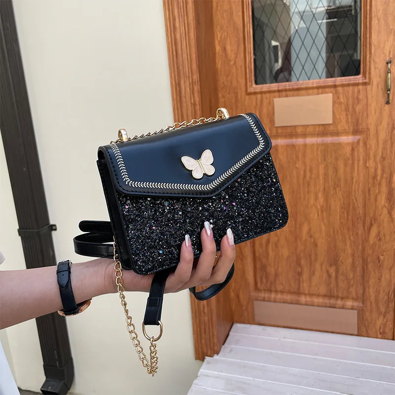 Trendy Shoulder Bags Butterfly Bags New HandBags for Women Luxury Designer Sequins Decoration Purses Lipstick Bag Bolsa Feminina
Trendy Shoulder Bags Butterfly Bags New HandBags for Women Luxury Designer Sequins Decoration Purses Lipstick Bag Bolsa Feminina