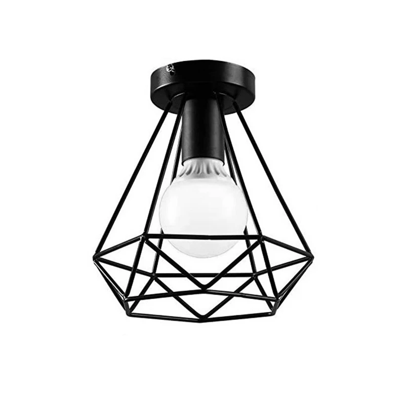 Ceiling Light Industrial Cage Shape Diamond Black Chandelier Suspension Metal Iron Fixture Industrial Ceiling Light
Ceiling Light Industrial Cage Shape Diamond Black Chandelier Suspension Metal Iron Fixture Industrial Ceiling Light