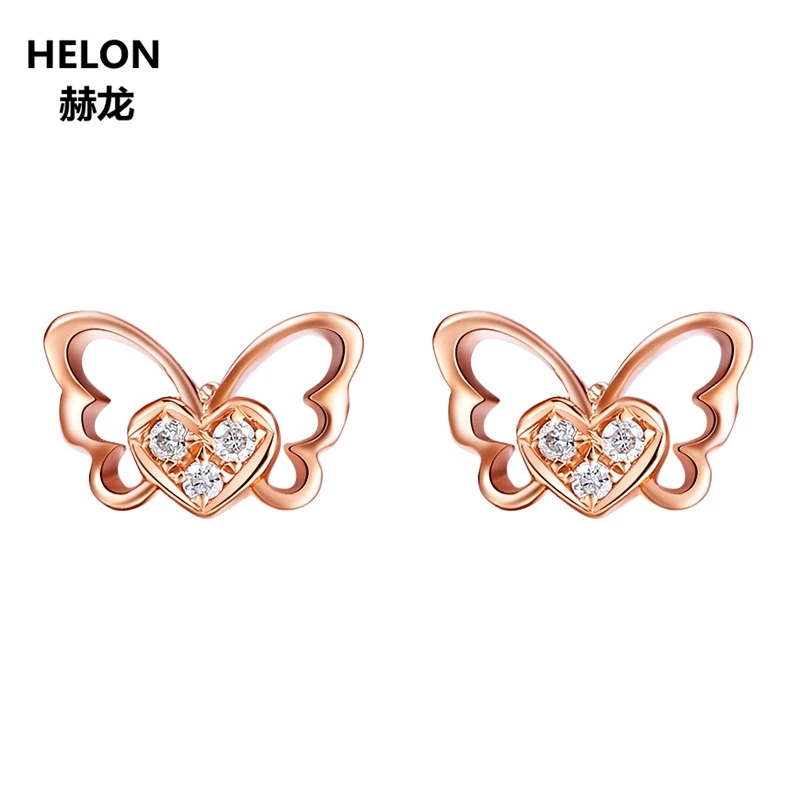 Женские серьги-гвоздики из розового золота 100% пробы, с натуральными бриллиантами
Женские серьги-гвоздики из розового золота 100% пробы, с натуральными бриллиантами