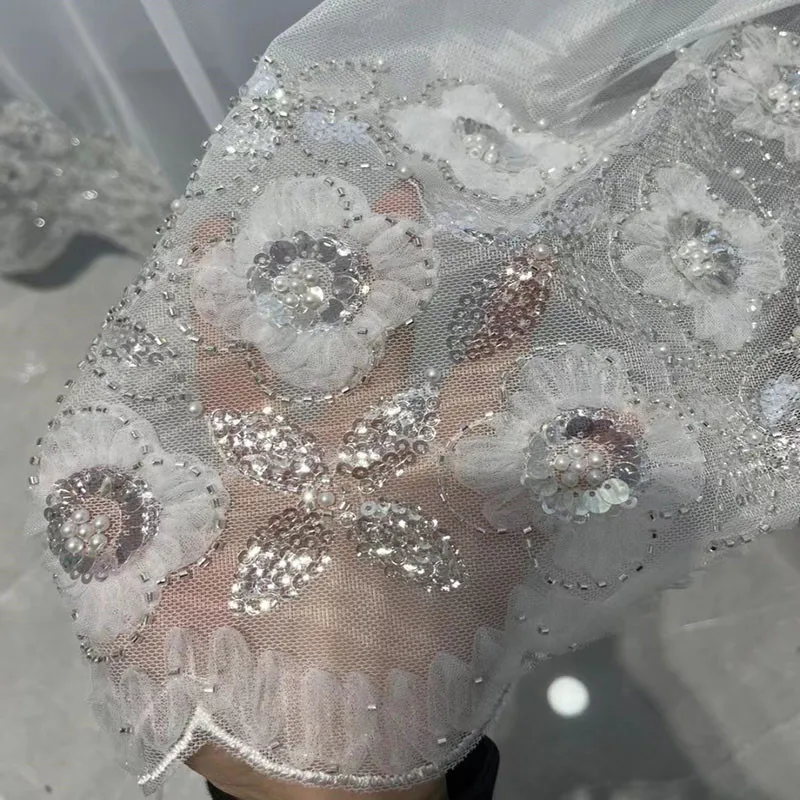 French Luxury Sequin Beads Flower Lace Sheer Curtains For Living Room Bedroom Window Tulle Curtain Drapes Wedding Home Decor #4
French Luxury Sequin Beads Flower Lace Sheer Curtains For Living Room Bedroom Window Tulle Curtain Drapes Wedding Home Decor #4