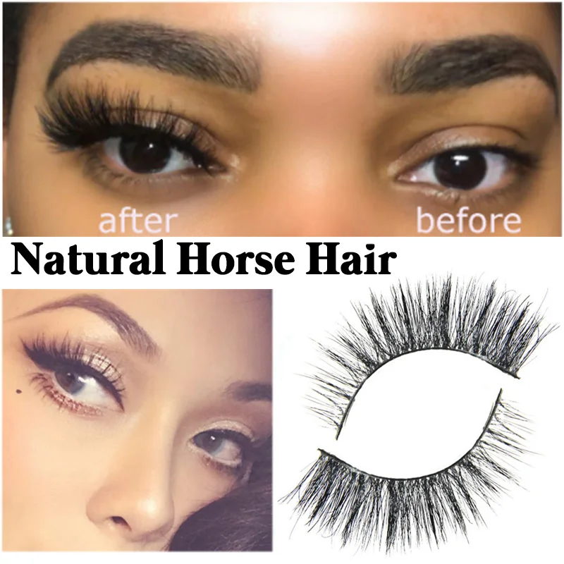 1Pair Natural Horse Hair Eyelashes Soft Handmade Faux Lashes Eye End Elongated Thick Fake Eyelash For Lash Extension Makeup Tool
1Pair Natural Horse Hair Eyelashes Soft Handmade Faux Lashes Eye End Elongated Thick Fake Eyelash For Lash Extension Makeup Tool