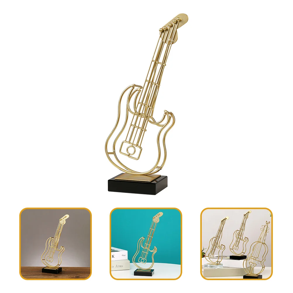 Guitar Figurine Decor Sculpture Musical Electric Model Table Statue Gold Centerpiecesmetal Instrument Musicgifts Note
Guitar Figurine Decor Sculpture Musical Electric Model Table Statue Gold Centerpiecesmetal Instrument Musicgifts Note