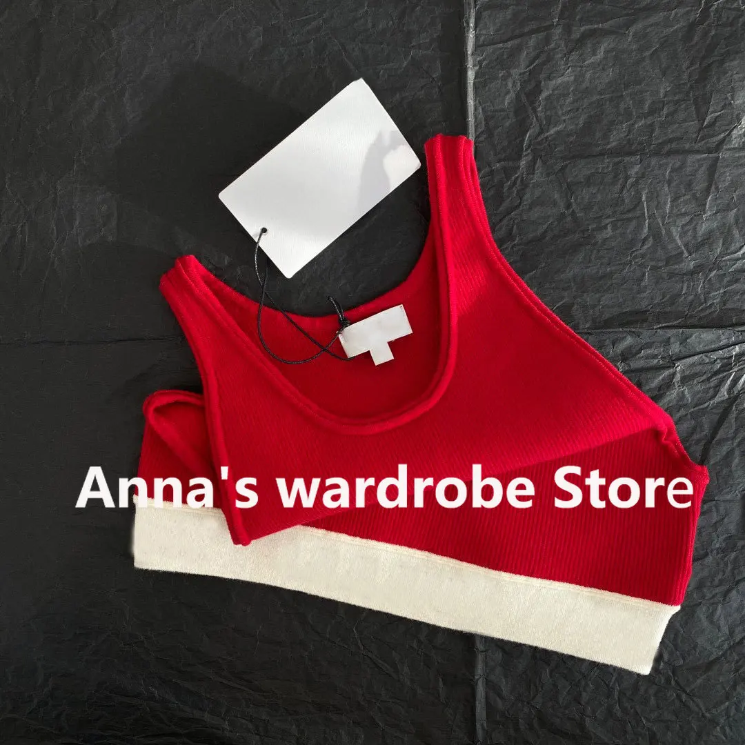 Summer Casual Cropped Sports Vest High Quality Sleeveless Knitted Tank Tops Women U-neck Patchwork Sweater
Summer Casual Cropped Sports Vest High Quality Sleeveless Knitted Tank Tops Women U-neck Patchwork Sweater