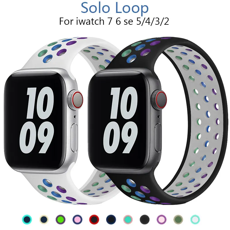 Solo Loop strap For Apple Watch Band 44mm 40mm 38mm 42mm 41MM 45MM silicone Elastic Belt bracelet band iWatch 3 4 5 SE 6 SE 7
Solo Loop strap For Apple Watch Band 44mm 40mm 38mm 42mm 41MM 45MM silicone Elastic Belt bracelet band iWatch 3 4 5 SE 6 SE 7