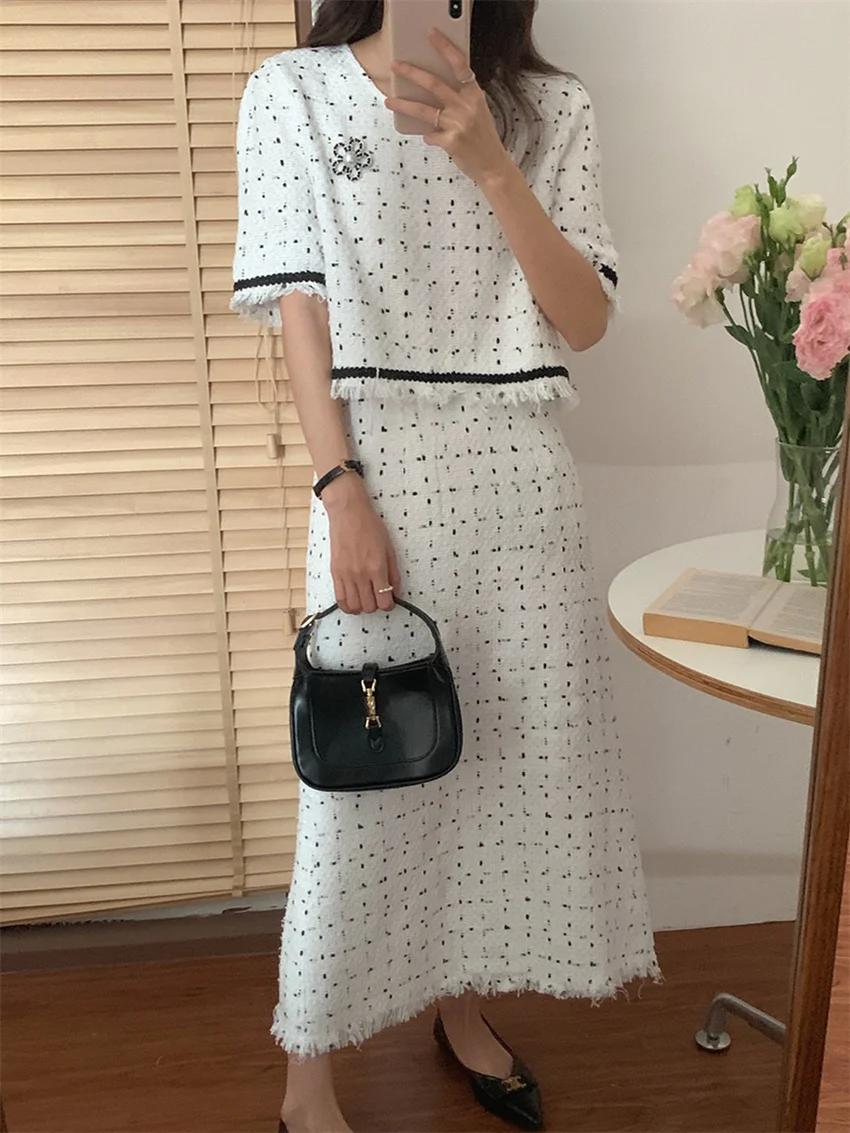 Alien Kitty Summer Women Sweet Work Wear Suits Short Sleeve Tops 2022 Fashion Slim Office Lady High Waist Long Skirts Sets
Alien Kitty Summer Women Sweet Work Wear Suits Short Sleeve Tops 2022 Fashion Slim Office Lady High Waist Long Skirts Sets