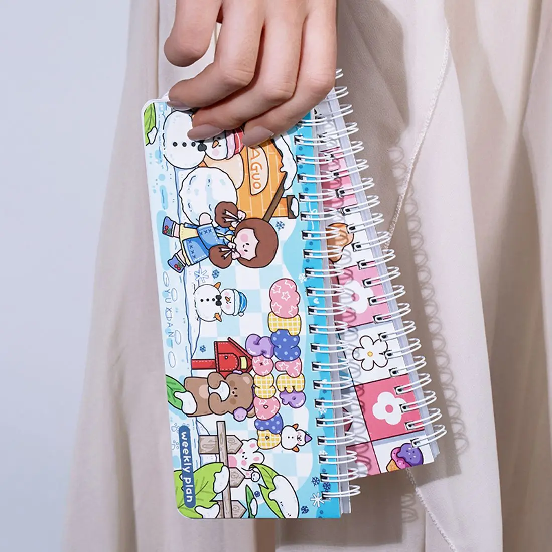 English Version Agenda Spiral Organizer Notebook with 2 Sheet Stickers Goals Habit Schedules Stationery School Supplies
English Version Agenda Spiral Organizer Notebook with 2 Sheet Stickers Goals Habit Schedules Stationery School Supplies