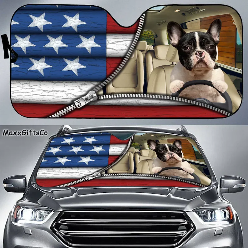 French Bulldog Car Sun Shade, Dog Windshield, Dog Sunshade, Dog Car Accessories, Car Decoration, Gift For Dad, Mom
French Bulldog Car Sun Shade, Dog Windshield, Dog Sunshade, Dog Car Accessories, Car Decoration, Gift For Dad, Mom