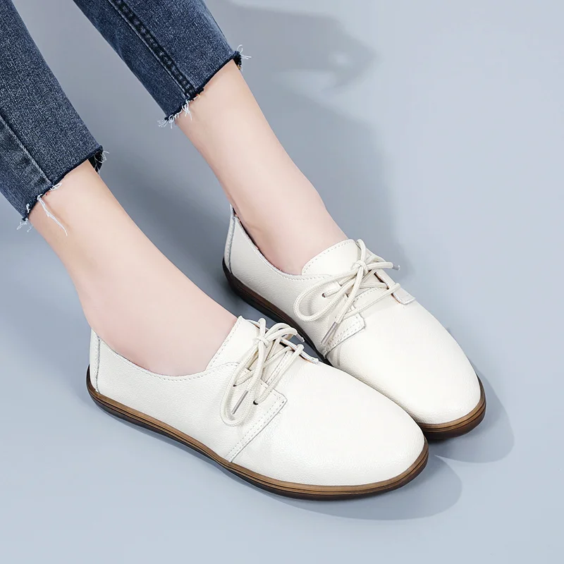 Genuine Leather Shoes Women's Casual Shoes Comfortable Casual Flat Shoes Ladies Slip-on Vulcanized Shoes Office Shoes
Genuine Leather Shoes Women's Casual Shoes Comfortable Casual Flat Shoes Ladies Slip-on Vulcanized Shoes Office Shoes