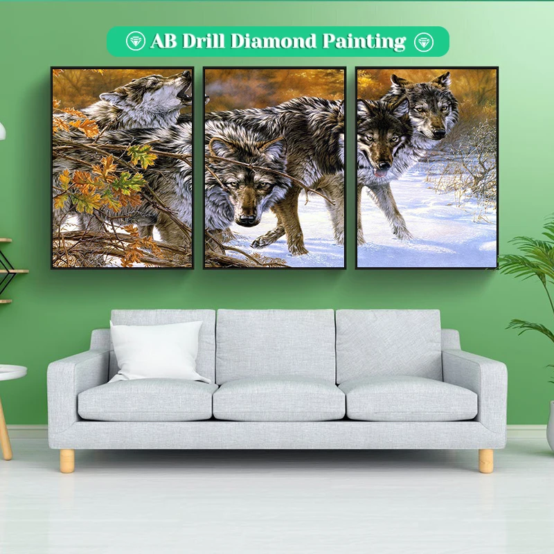 5D Wolf Full Square Round Diamond Embroidery Large Size AB Diamond Painting Diy Pour Glue Mosaic Cross Stitch Picture Home Decor
5D Wolf Full Square Round Diamond Embroidery Large Size AB Diamond Painting Diy Pour Glue Mosaic Cross Stitch Picture Home Decor