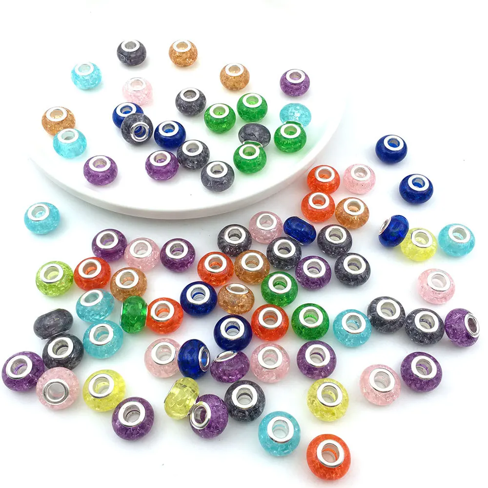 10pcs/lot Big Hole European Beads Loose Spacer Charm Beads for Necklace Bracelet Jewelry Making Pandora Bracelet DIY Accessories
10pcs/lot Big Hole European Beads Loose Spacer Charm Beads for Necklace Bracelet Jewelry Making Pandora Bracelet DIY Accessories