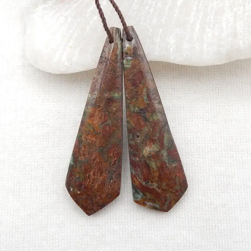 Natural Stone Green Opal Handmade Earring Bead 44x14x4mm 6g Semiprecious Women Earrings Fashion Jewelry Earrings Accessories
Natural Stone Green Opal Handmade Earring Bead 44x14x4mm 6g Semiprecious Women Earrings Fashion Jewelry Earrings Accessories