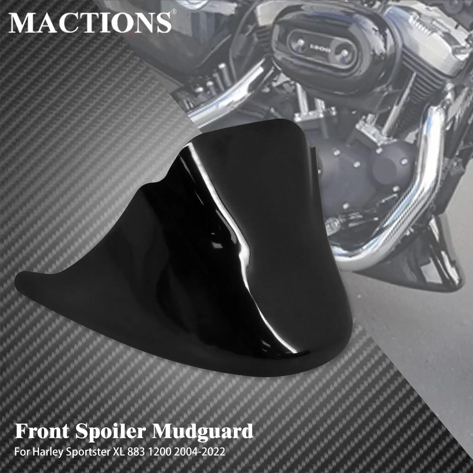 Motorcycle Black Front Bottom Spoiler Mudguard Air Dam Chin Fairing For Harley Sportster XL 1200 883 72 48 Iron 883 2004-2022
Motorcycle Black Front Bottom Spoiler Mudguard Air Dam Chin Fairing For Harley Sportster XL 1200 883 72 48 Iron 883 2004-2022