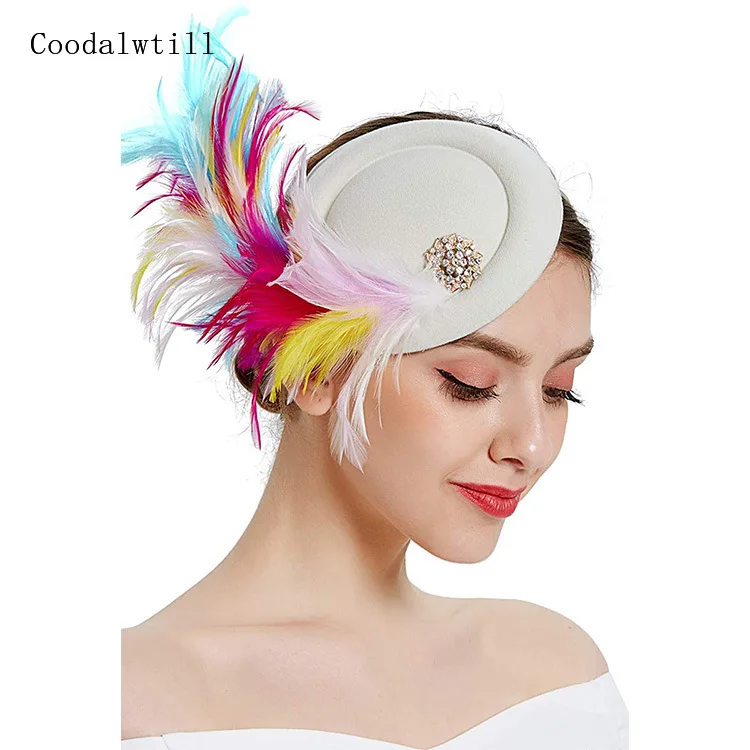 Головной убор женский с перьями, Вуалетка для свадьбы, причудливый головной убор с зажимом для волос, вечерний наряд, аксессуары для волос д...
Головной убор женский с перьями, Вуалетка для свадьбы, причудливый головной убор с зажимом для волос, вечерний наряд, аксессуары для волос д...