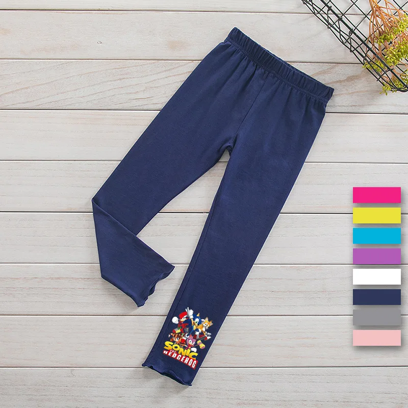 

Cartoon Trousers Sonic The Hedgehog Surrounding High-value Creative Animation Digital Printing Children's Casual All-match Pants
