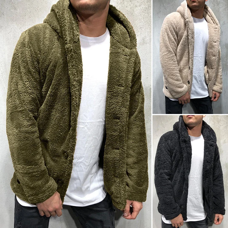 Autumn and Winter Men's Hooded Solid Color Coat Fleece Shirt European and American Fashion Men's Clothing
Autumn and Winter Men's Hooded Solid Color Coat Fleece Shirt European and American Fashion Men's Clothing