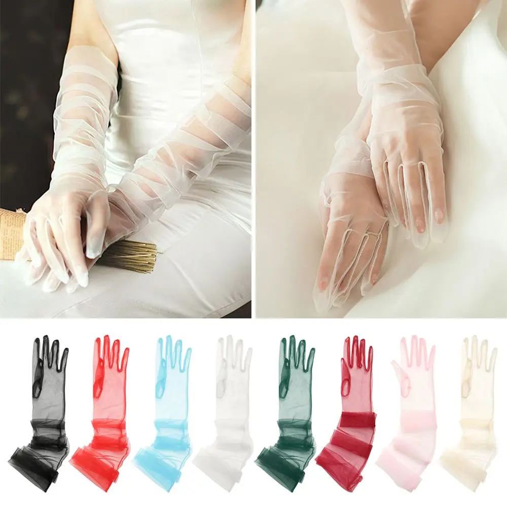 Evening Prom Decor Clothing Accessories Ultra Thin Bridal Gown Mittens Party Dress Tulle Gloves Wedding Bridal Gloves
Evening Prom Decor Clothing Accessories Ultra Thin Bridal Gown Mittens Party Dress Tulle Gloves Wedding Bridal Gloves