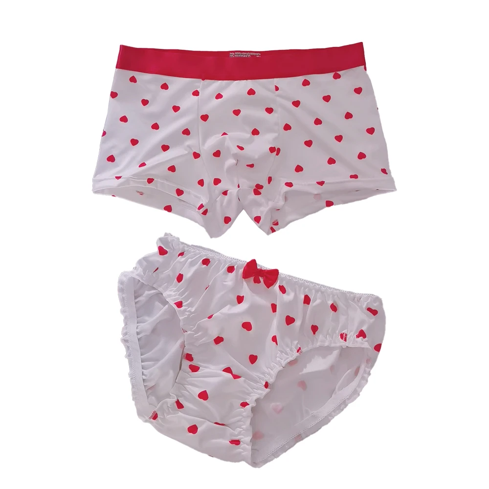 Sexy Men Women Underwear Lace Fabrics Panties Printing Men's Boxer Briefs Women's Underpants Couples Sensual Lingerie
Sexy Men Women Underwear Lace Fabrics Panties Printing Men's Boxer Briefs Women's Underpants Couples Sensual Lingerie