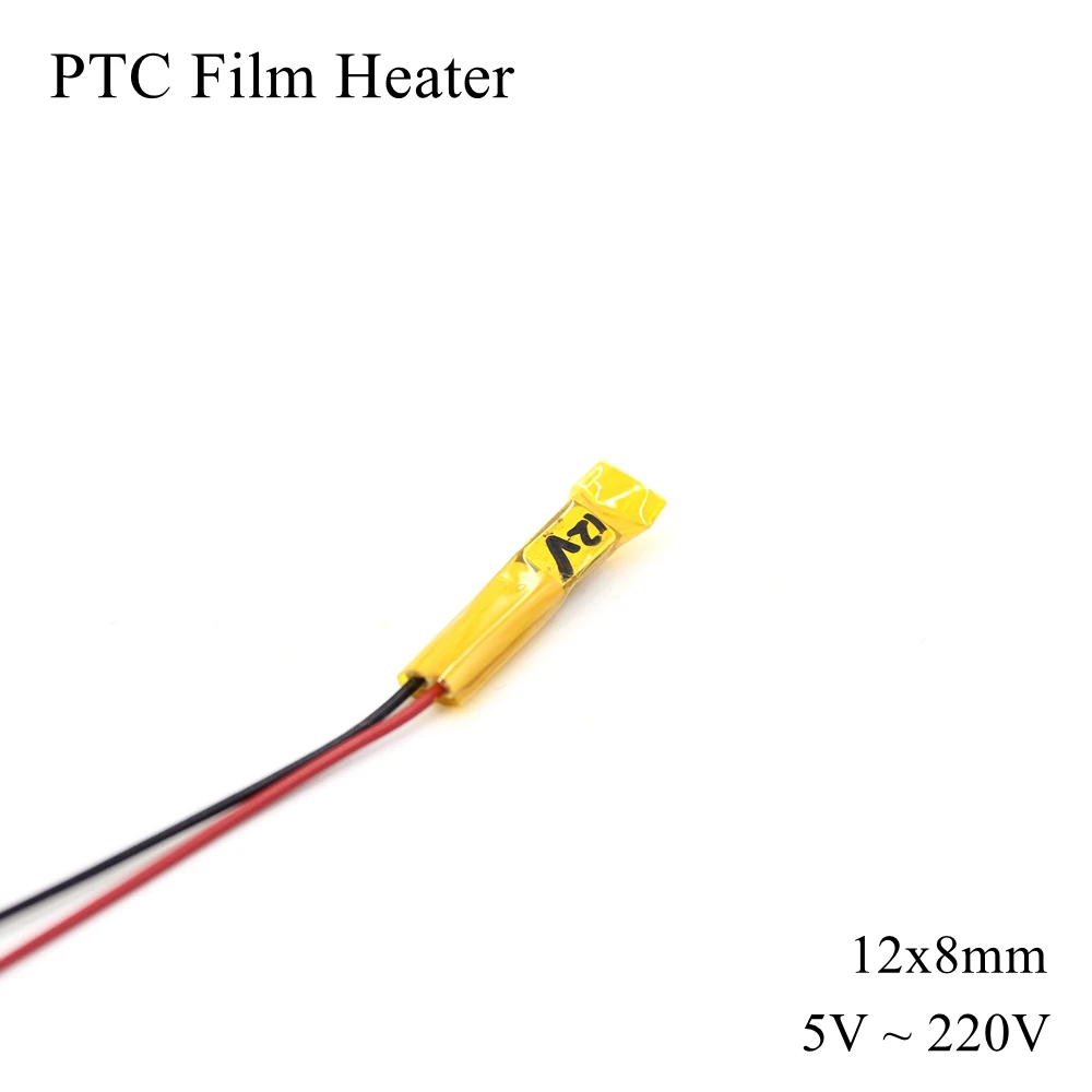 12x8mm 12V 24V 110V 220V PTC Film Heater Element Constant Thermostat Thermistor Ceramic Air Heating Sensor Chip Egg Incubator
12x8mm 12V 24V 110V 220V PTC Film Heater Element Constant Thermostat Thermistor Ceramic Air Heating Sensor Chip Egg Incubator