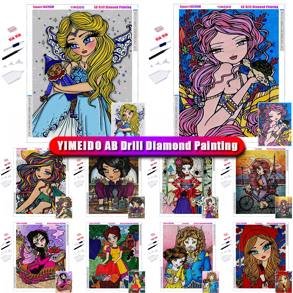 YIMEIDO 5D Diamond Painting Kits Cartoon Picture Full Square Round Mosaic Rhinestone Diamond Embroidery Girls DIY Wall Art
YIMEIDO 5D Diamond Painting Kits Cartoon Picture Full Square Round Mosaic Rhinestone Diamond Embroidery Girls DIY Wall Art