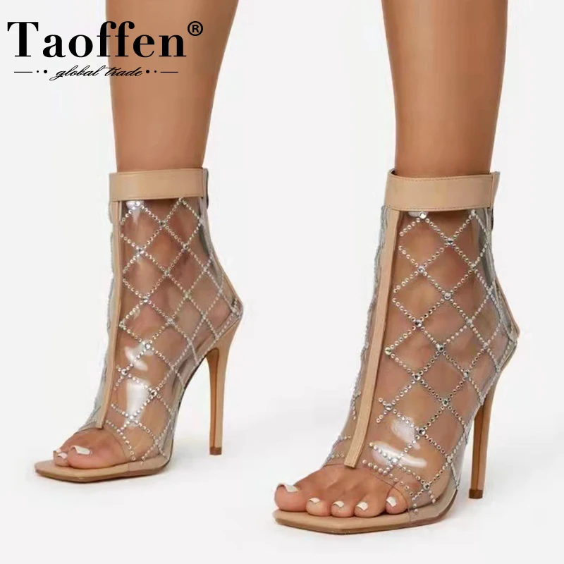 Taoffen New 2022 Women High Heel Sandals Pvc Square Toe Summer Shoes For Woman Fashion Sexy Ins Hot Party Footwear Size 36-43
Taoffen New 2022 Women High Heel Sandals Pvc Square Toe Summer Shoes For Woman Fashion Sexy Ins Hot Party Footwear Size 36-43