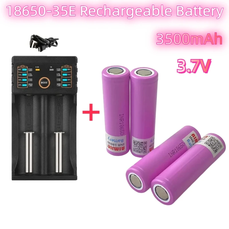 3.7V 3500mah 18650 Battery For Samsung 35E INR 18650 20A Lithium Lon Battery Replacement External Battery+Charger
3.7V 3500mah 18650 Battery For Samsung 35E INR 18650 20A Lithium Lon Battery Replacement External Battery+Charger