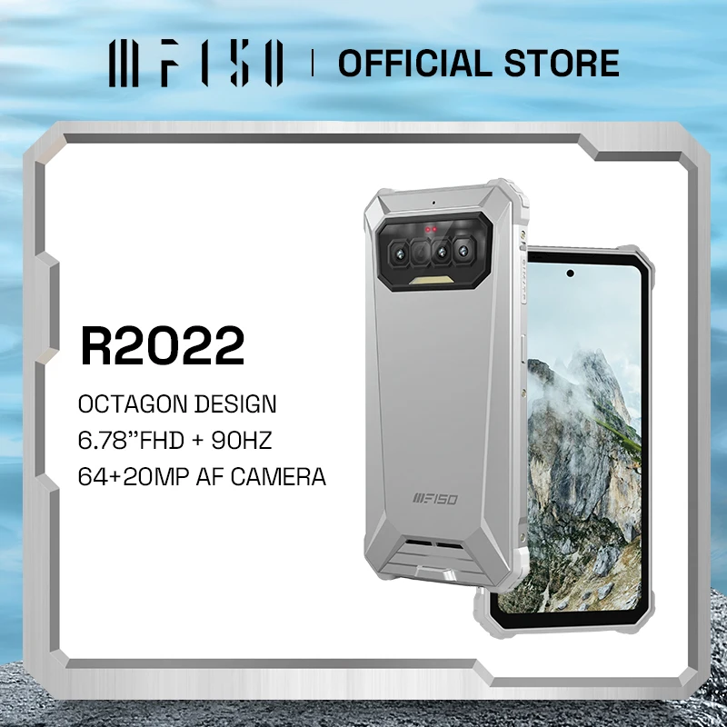 IIIF150 R2022 6.78'' FHD 90Hz Display 8GB+128GB With NFC IP68/IP69K Waterproof Rugged Phone 64MP+20MP Night Vision Smartphone
IIIF150 R2022 6.78'' FHD 90Hz Display 8GB+128GB With NFC IP68/IP69K Waterproof Rugged Phone 64MP+20MP Night Vision Smartphone