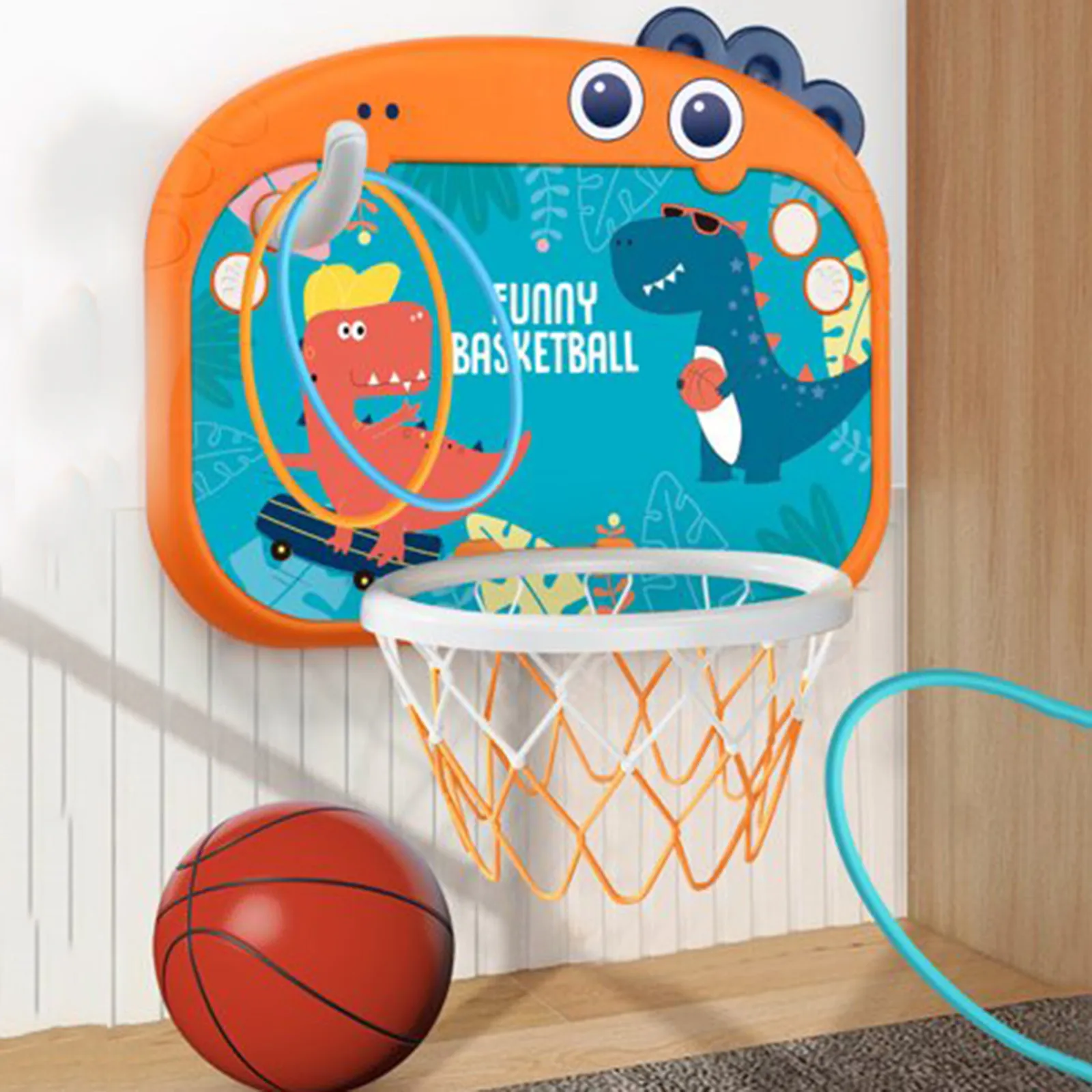 

Мини-баскетбольная коробка в комплекте, Детская игра для помещений, детские игрушки, задняя панель, обруч, сетбокс для легкой безопасности, аксессуары для упражнений, мини-корзина