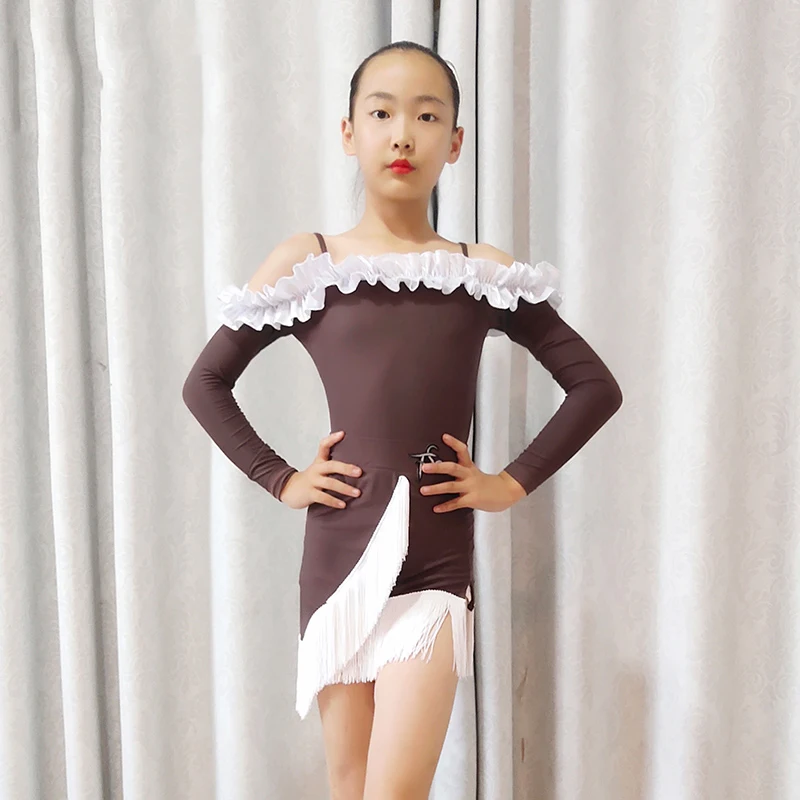 Children'S Latin Dance Clothes Autumn Long-Sleeved Latin Tops Tassel Skirts Suit Performance Clothes Latin Dance Dress DN13125
Children'S Latin Dance Clothes Autumn Long-Sleeved Latin Tops Tassel Skirts Suit Performance Clothes Latin Dance Dress DN13125
