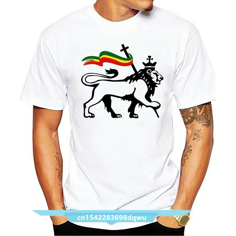 Anime Print Tee Lion Of Judah Carrying Rastafari Flag Artwork Mens Clothing Top White T Shirt 100% Cotton Shirts
Anime Print Tee Lion Of Judah Carrying Rastafari Flag Artwork Mens Clothing Top White T Shirt 100% Cotton Shirts