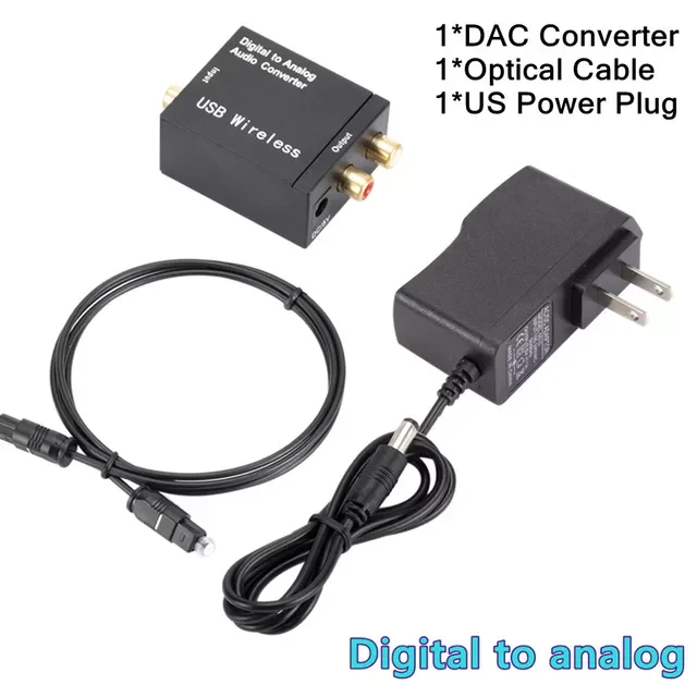 Digital to Analog Audio Converter Bluetooth 5.0 Optical Fiber Toslink Coaxial Signal to RCA R/L Audio Decoder DAC Amplifier
Digital to Analog Audio Converter Bluetooth 5.0 Optical Fiber Toslink Coaxial Signal to RCA R/L Audio Decoder DAC Amplifier