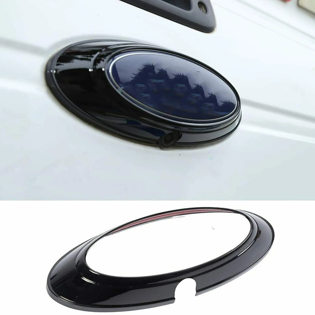 

1 шт., Задняя эмблема автомобиля, значок-кольцо, обшивка, внешний задний логотип, эмблема, кольцо, Обложка, обшивка для Ford F-150 2009-2014, черный