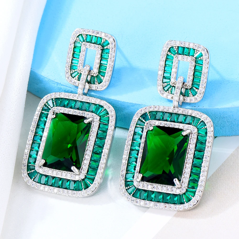 Jimbora Luxury Trendy Square Earrings Trendy Cubic Zircon Indian Earrings for women Wedding Engagement Party JEWELRY GIFT
Jimbora Luxury Trendy Square Earrings Trendy Cubic Zircon Indian Earrings for women Wedding Engagement Party JEWELRY GIFT