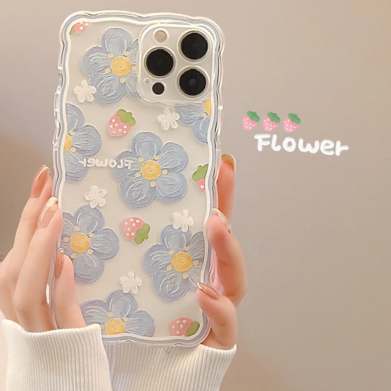 Transparent Case For iPhone 14 Pro Max 11 12 13 Pro X Tpu Oil Painting Strawberry Flower Clear Simple Wavy Edge Soft Cover
Transparent Case For iPhone 14 Pro Max 11 12 13 Pro X Tpu Oil Painting Strawberry Flower Clear Simple Wavy Edge Soft Cover