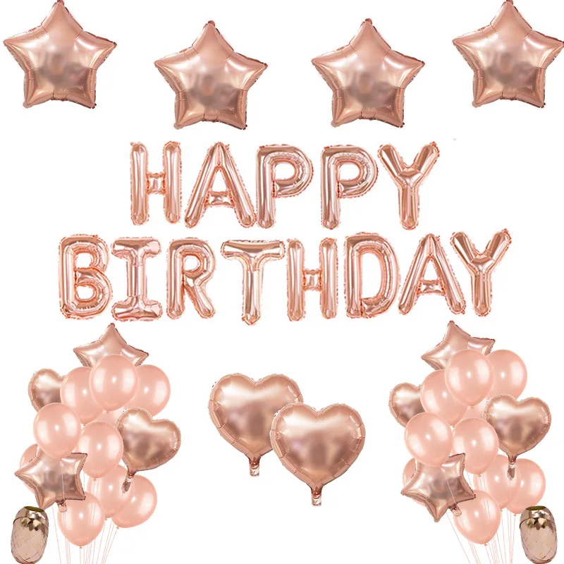 Rose Gold Wedding Birthday Party Balloons Happy Birthday Letter Foil Balloon Baby Shower Anniversary Event Party Decor Supplies
Rose Gold Wedding Birthday Party Balloons Happy Birthday Letter Foil Balloon Baby Shower Anniversary Event Party Decor Supplies