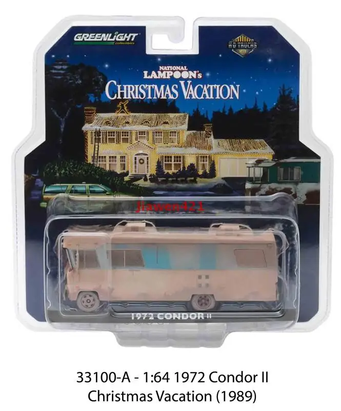 1:64 1972 CONDOR Christmas Vacation Christmas Bus Collection of car models 
1:64 1972 CONDOR Christmas Vacation Christmas Bus Collection of car models