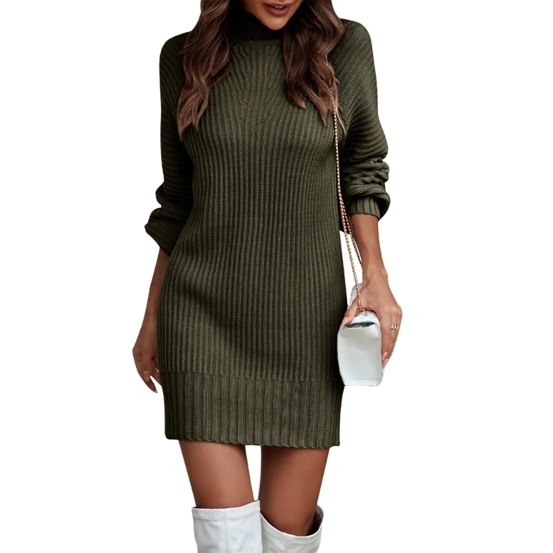 2023 New Fashion Turtleneck Sweater Dress for Women Girls Slim Bodycon Dress Long Sleeves Pullover Dresses Fall Winter Mini
2023 New Fashion Turtleneck Sweater Dress for Women Girls Slim Bodycon Dress Long Sleeves Pullover Dresses Fall Winter Mini