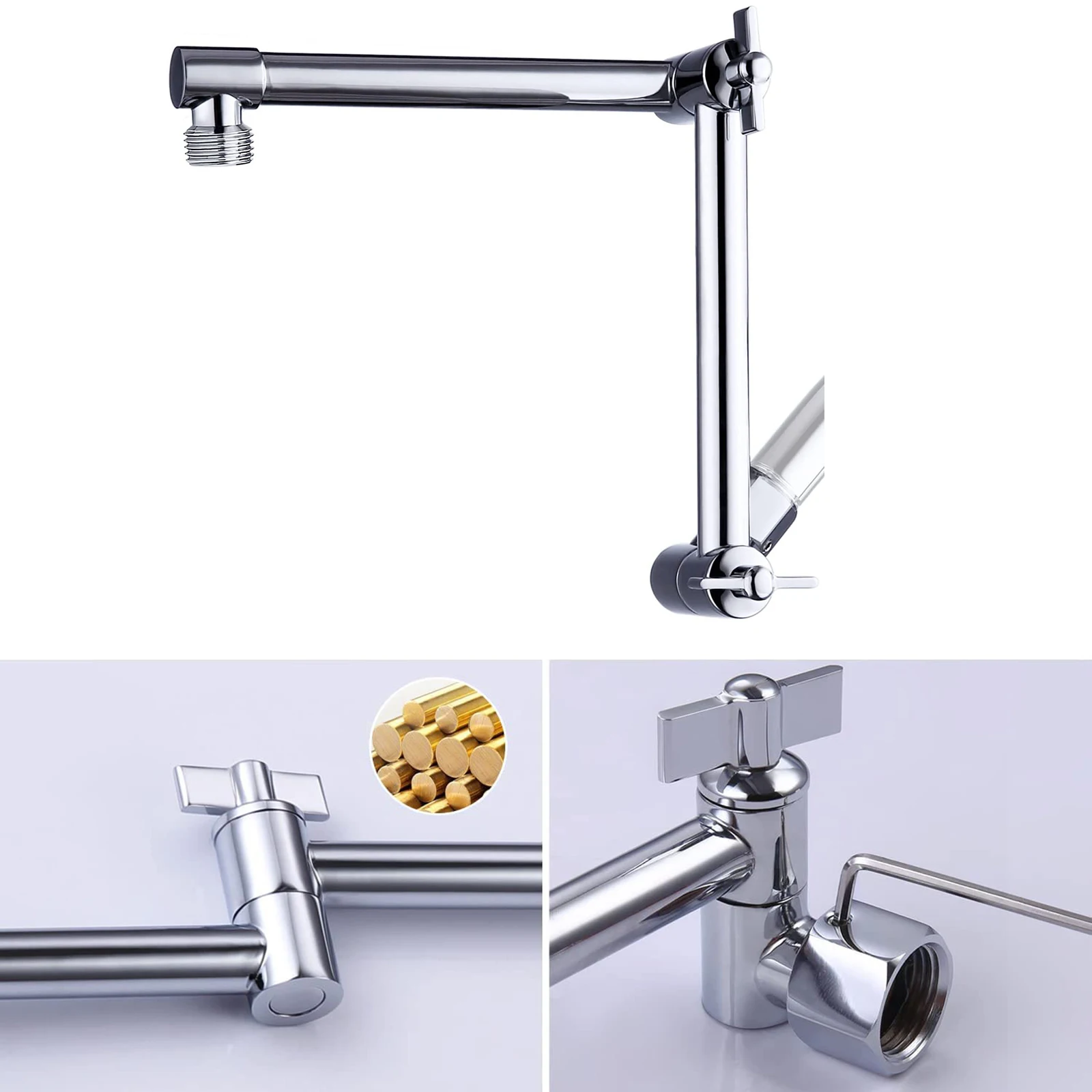 12 Inch Adjustable Shower Head Extension Bracke Shower Extension Pipe 1/2 Joint Extension Rod Top Spray Shower Support Bracket
12 Inch Adjustable Shower Head Extension Bracke Shower Extension Pipe 1/2 Joint Extension Rod Top Spray Shower Support Bracket