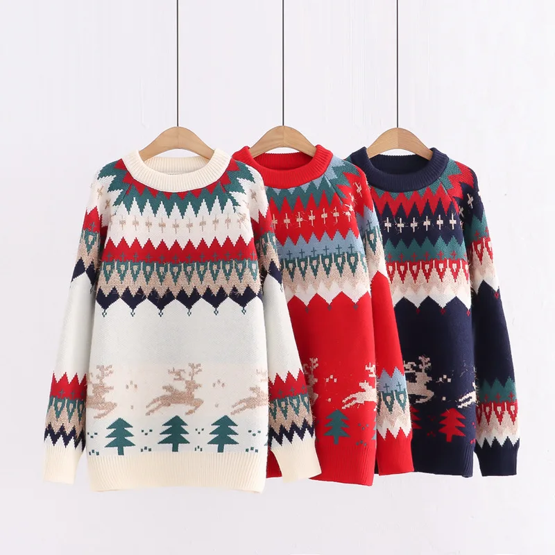 Рождественский свитер 2022, корейский пуловер в полоску, женский джемпер на осень и зиму, пуловер
Рождественский свитер 2022, корейский пуловер в полоску, женский джемпер на осень и зиму, пуловер