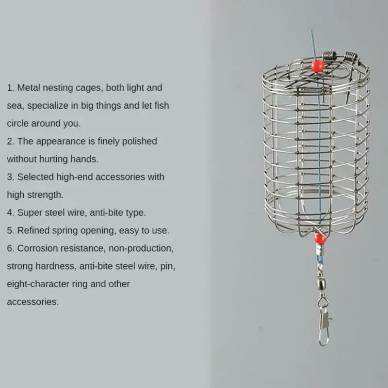 4 Size Nest Cage Silver Gray Basket Nest Cage Metal Fishing Bait Basket Fishing Accessories Fishing Feeder Holder Bait Cage
4 Size Nest Cage Silver Gray Basket Nest Cage Metal Fishing Bait Basket Fishing Accessories Fishing Feeder Holder Bait Cage