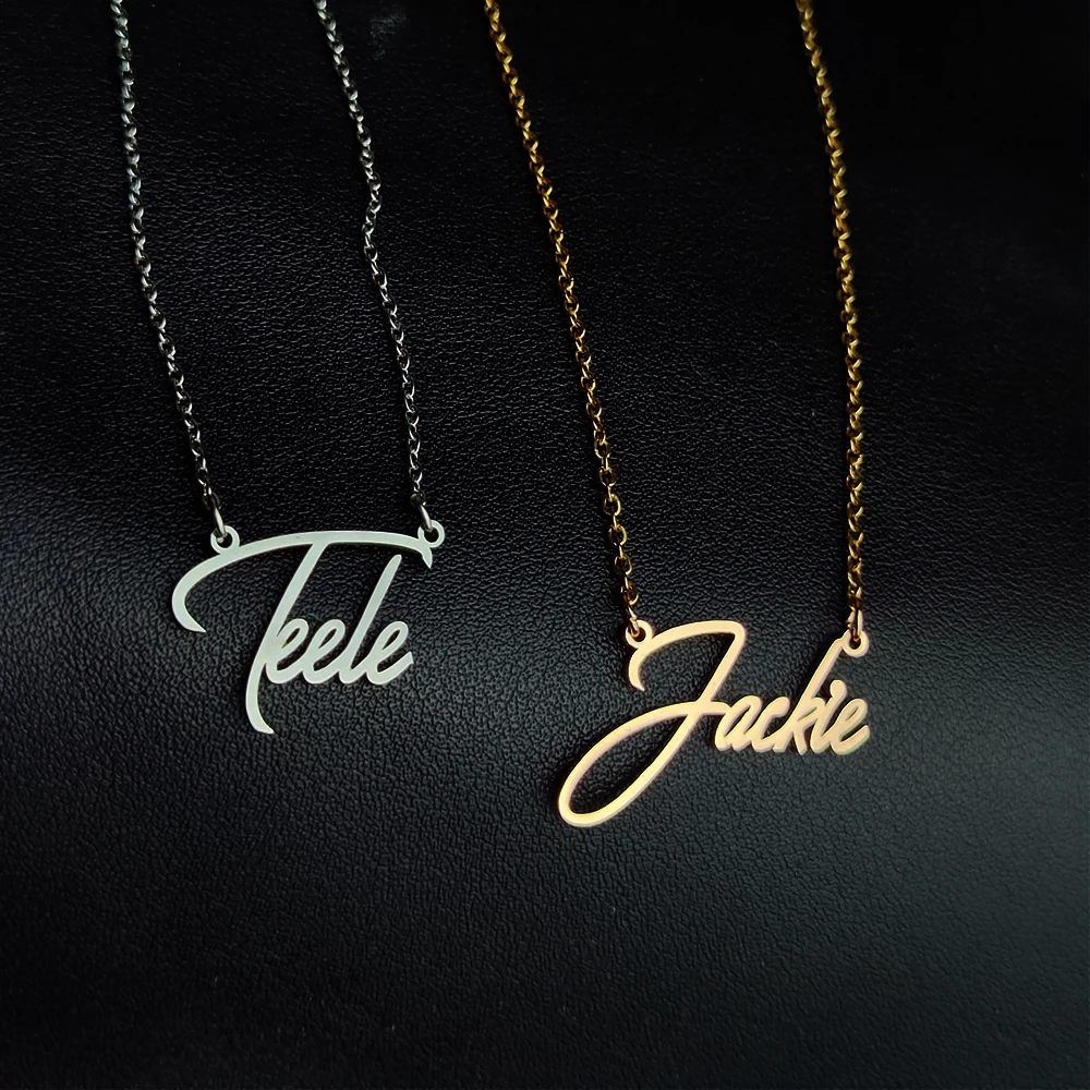Custom Handwritten Name Necklace for Women PersonalizedCustomized Stainless steel Signature Nameplate Necklace Jewelry For Men
Custom Handwritten Name Necklace for Women PersonalizedCustomized Stainless steel Signature Nameplate Necklace Jewelry For Men